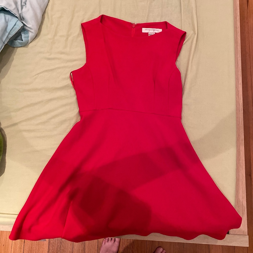 Red French connection dress